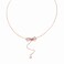 Aiwanto Necklace Rose Gold Office Necklace with Beautiful Cute Pendant Best Gift for Women's Neck Chain