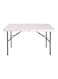Portable Plastic Folding Table White/Black