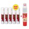 3M Scotch Permanent Glue Stick White 20g 5 PCS and Clear Glue with 2-Way Applicator Clear
