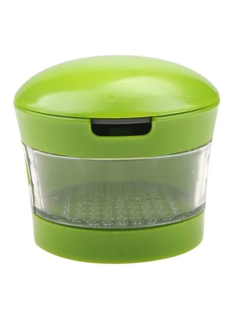 Generic Mincer Storage Garlic Chopper Green 7.5X6X7.5Centimeter