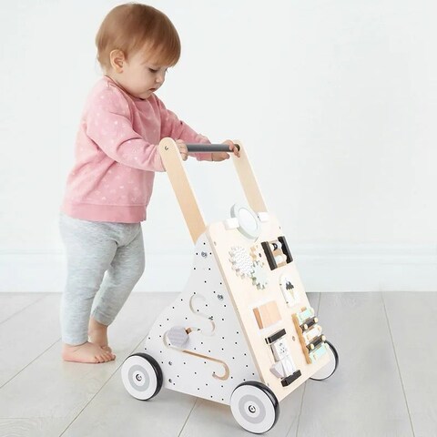 Woody Buddy - Walker with Busy Board - White