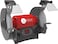 AFRA Bench Grinder, 200x20mm, 500W, 2980RPM Silent Induction Motors With Ball Bearing, Adjustable Eye Shield and Spark Deflector, LED Light With Independent Switch, AFT-20-200BGRD, 1-Year Warranty