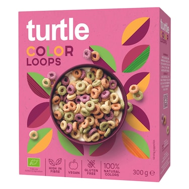 Turtle Gluten Free Color Loops Cereal 300g