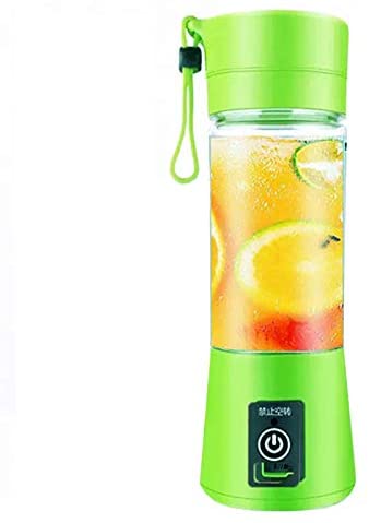 Daiweina USB Mini Electric Fruit Juicer Blender, 380ml - Green