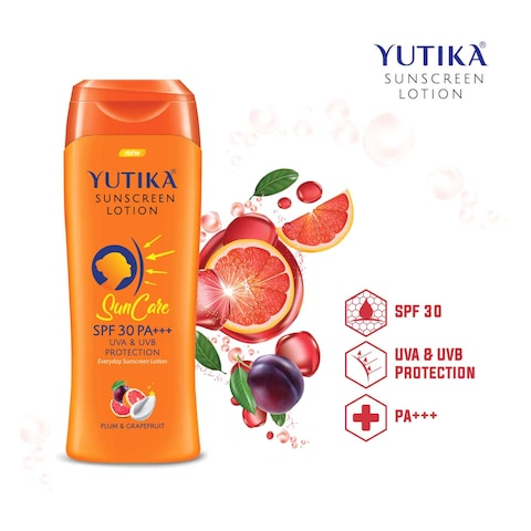 Yutika SPF 30 PA+++ UVA And UVB Protection Sunscreen Lotion 100ml