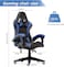 Sulsha Furniture Gaming Chair High Back Racing Style With PU Leather Bucket Seat 360 Swivel With Heavy Duty Steel Can Hold Upto 150kg Headrest Lumbar Support Steel 5 Star Base Compatible With E Sport