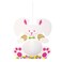 Bunny H-comp Hanging Decoration 14in