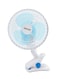 Krypton 20W 8-Inch Table And Clip Fan KNF6035 White / Blue