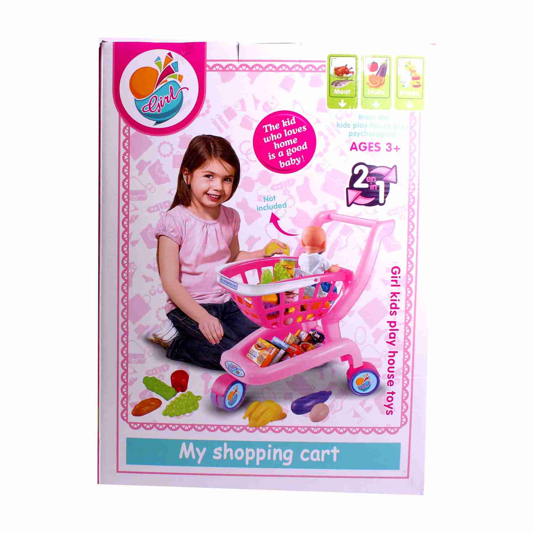 Girl Shoppig Cart Set