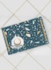 Lowha Decorative Acrylic Serving Tray With Gold Metal Handles And Terrazzo Design 20x30 cm