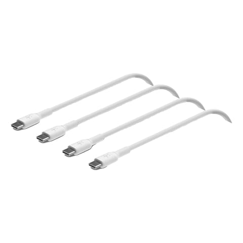 بيلكين كابل شحن ومزامنة البيانات1 متر  USB-C إلى USB-C نوع C  قطعتين - أبيض