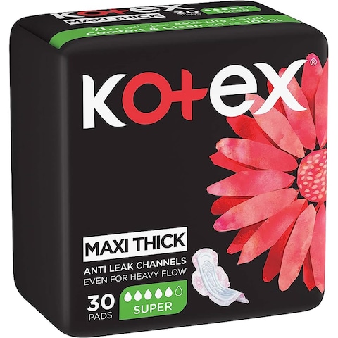 Kotex Designer Pads Super + Wings 30