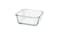 Food container, square/glass600 ml