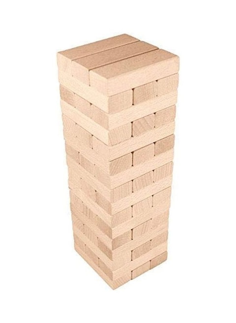 Generic Pack Of 1 Wooden Blocks Stacking Tumbling Tower Game