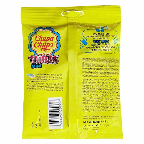 Chupa Chups Sour Mini Tubes Gummies 85.5g