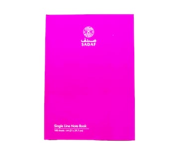Buy SINGLE LINE HARD COVER NOTE BOOK 100 SHEET A4 SIZE 21X29.7 CM ...