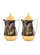 ROYALFORD 2-Piece Marble Teapot Set Brown/White/Gold 1L