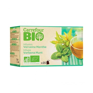 Carrefour Bio InfusionVerveine Menthe 20 Sachets
