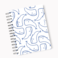 Loud Universe Spiral Notebook Cute Whales Pattern Hard Cover Notebook with Premium High Quality Paper A5 Size