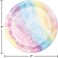 Creative Converting Tie Dye Party Luncheon Plates 8-Pieces- 18 cm Diameter- Multicolor