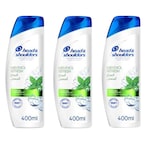 Buy Head  Shoulders Menthol Refresh Anti-Dandruff Shampoo 400ml 2+1 in Kuwait