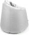 Luxe Decora Fabric Bean Bag Cover Only (M, White)