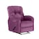 American Polo Velvet Rocking &amp; Rotating Recliner Chair - Light Purple - American Polo