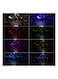 Generic Led Star Moon Night Projector Lamp Blue/White/Black 13X15X15cm