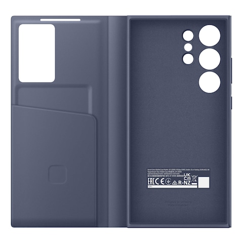 Samsung Smart View Wallet Case Cover for Galaxy S24 Violet