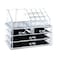 Multi Grid Plastic Acrylic Cosmetic Storage Box and Organizer