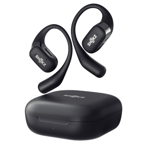 Shokz OpenFit Open-Ear True Wireless Headphones, Black