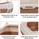 Cat litter box with scoop, Semi-enclosed cat litter basin high fenced and detachable cat toilet, Anti-splashing, Easy to clean prevent sand leakage and reduce bacteria (Chocolate Color) 44 cm L