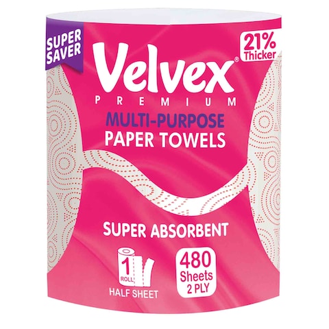 Velvex Kitchen Towel Jumbo Pink480S