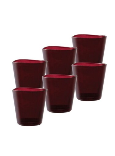 Centique Double Rock Ruby Red 345Ml Set Set Of 6