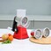 Royalford Rotary Grater, Stainless Steel Blades, RF10312 - Vegetable Slicer With 3 Interchangeable Blades, Grater For Kitchen, Ideal For Cheese, Cucumber, Carrot