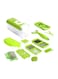 Generic 12-In-1 Vegetable Fruit Slicer Clear/Green