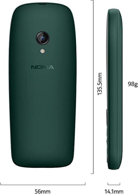 Nokia 6310 (Dual-SIM 8MB ROM + 16MB RAM Dark Green)