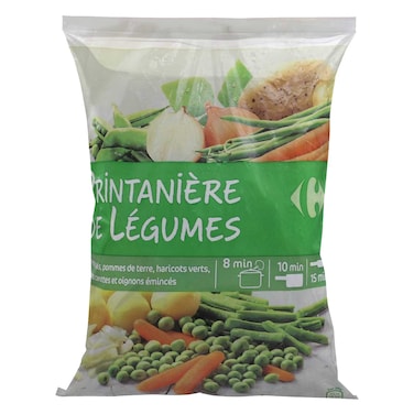 Carrefour Classic Frozen Spring Mixed Vegetables 1Kg