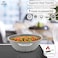 LIFE SMILE Wok Pan with Glass Lid - Induction Bottom Safe Frying Pan Double Handle with Durable Non-Stick Granite Coating - Oven Safe Fry Pan With Wooden Turner (28 CM (4.4 Liters), Gray)
