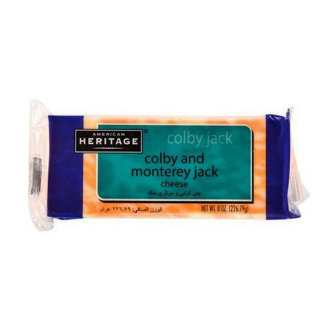 American Heritage Colby And Monterey Jack Cheese 227 Gram