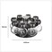 5Five Spices Rack With Rotating Base 8 Pcs