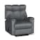 In House Velvet Rocking Recliner Chair - Grey - AB011