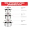 Tefal Optispace Stainless Steel Cooking Set 6 PCS