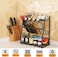TreeTop 3 Tier Metal Spice Jars Bottle Standing Shelf Storage Organizer