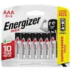 Buy Energizer Max AAA Alkaline Batteries 1.5V  Pack of 12 in UAE