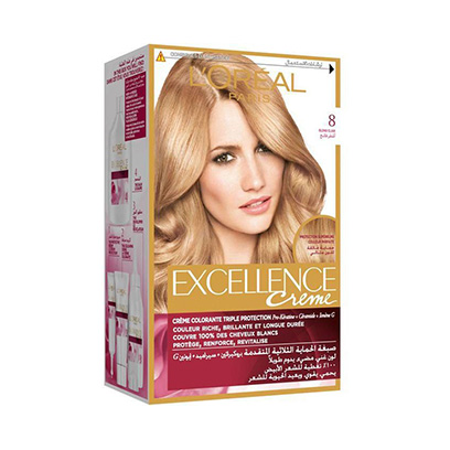 Loreal Paris  Excellence Hair Color 8 Light Blonde 172ML