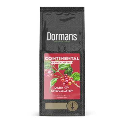 Dormans Continental Dark Chocolatey Dark Roast Medium Ground Coffee 375g