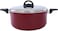 Royalford 26 cm Non-Stick Cooking Pot With Lid, Red 2724323539624