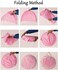 Newborn Baby Children's Bed With Pillow Mat Portable Folding Cot With Mosquito Net Pink