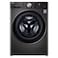 إل جي غسالة و مجففة تحميل أمامي - 12 كغ غسيل - 8 كغ تجفيف - أسود (غير شامل التركيب)